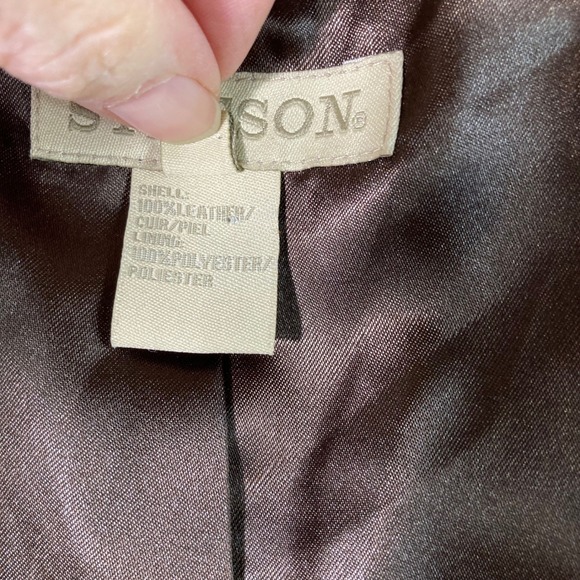 Vintage Stetson Womens Brown Suede Fringe Western Vest L - Picture 7 of 8